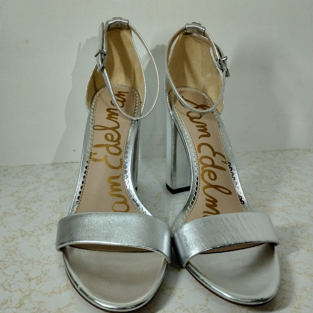 Sam Edelman. Silver sandals size 9.5